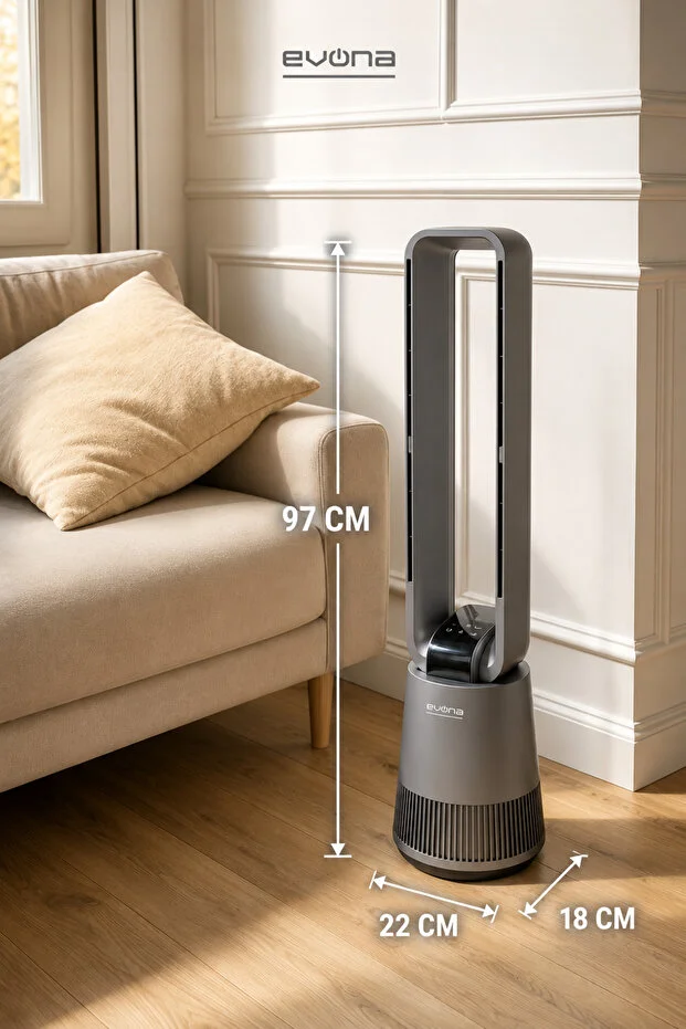AuraHeat Elektronik Fanlı Isıtıcı & Serinletici, Taşınabilir,Uzaktan Kumanda, Sessiz Güç AuraHeat Elektronik Fanlı Isıtıcı & Serinletici, Taşınabilir,Uzaktan Kumanda, Sessiz Güç